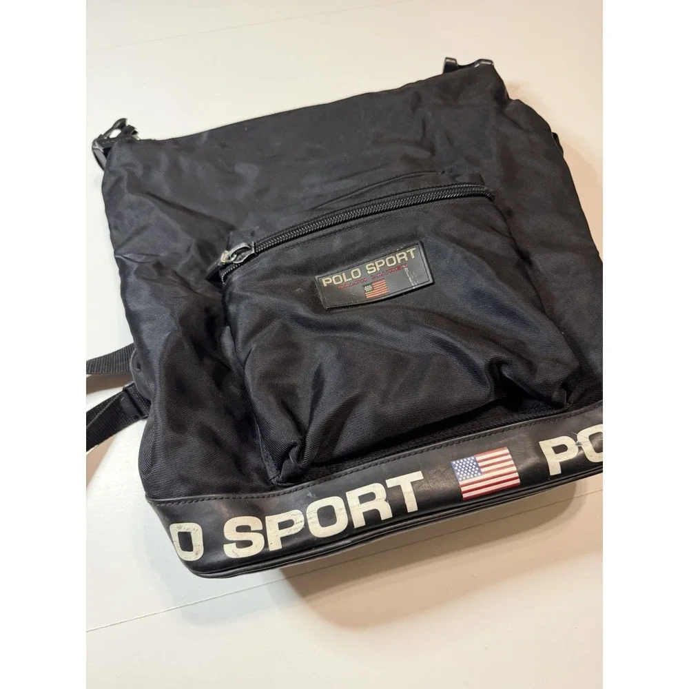 Vintage Polo Sport Ralph Lauren Unisex Adult Backpack Bag Adjustable Straps